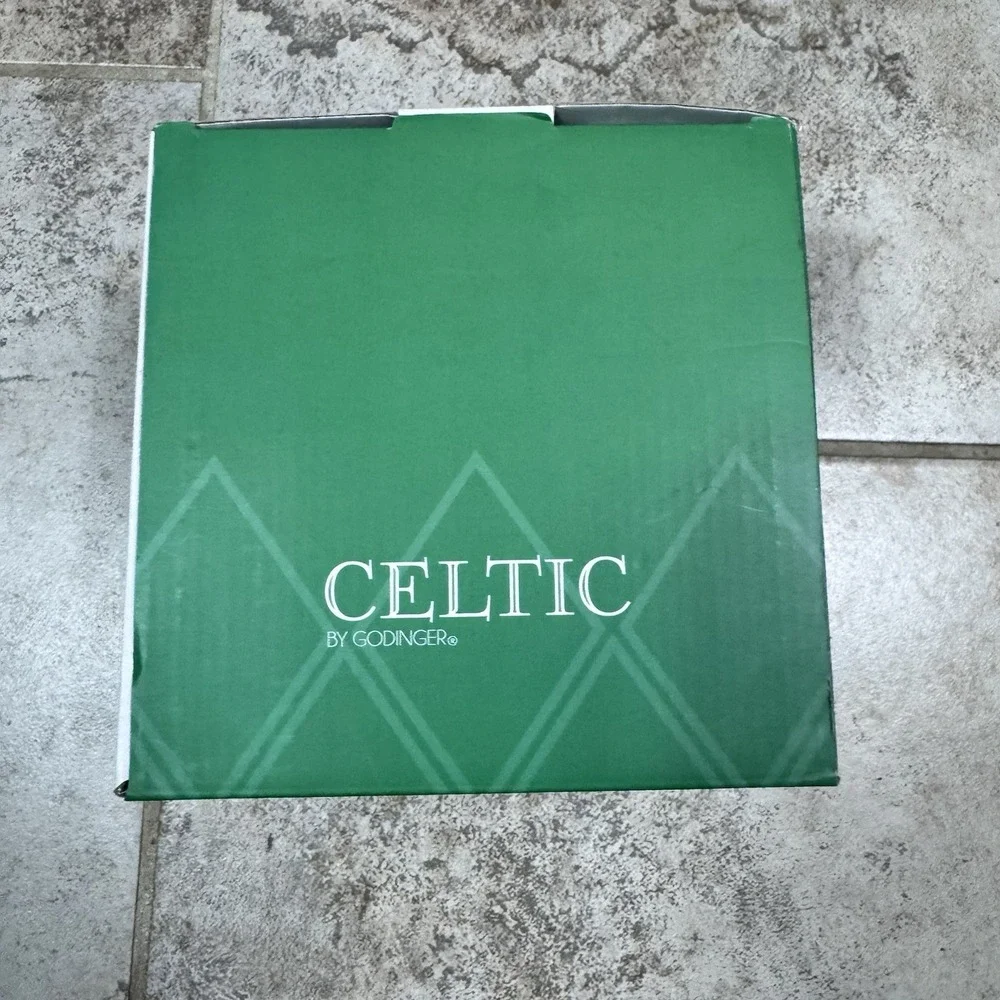 Celtic‎ By Godinger Crystal Iced Beverage Highball Glasses Green 13oz set of 4